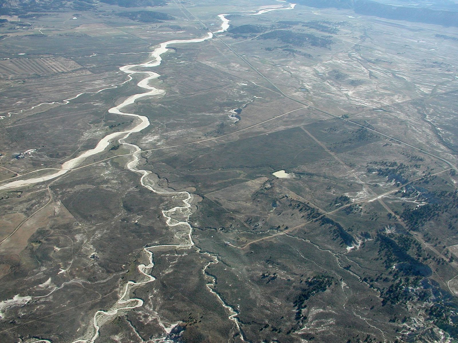 Canyon and mesa country at Little Arroyo Blanco, Rio Arriba County, New Mexico