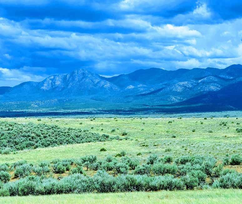 Valley and mountain slopes at Taos Enchanted Valley, Taos County, New Mexico